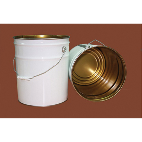 Pail with Lid, Metal, 20 L Sécurité Médic