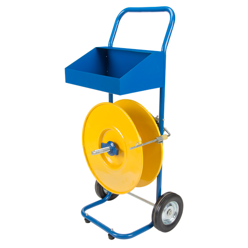 Strapping Dispenser, Polyester/Polypropylene Straps, 8" Core Dia., 8" Roll Width Sécurité Médic