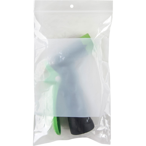 White Block Poly Bags, Reclosable, 8" x 5", 2 mils Sécurité Médic