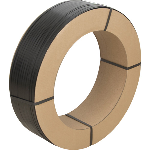 Strapping, Polypropylene, 1/2" W x 5600' L, Black, Manual Grade Sécurité Médic