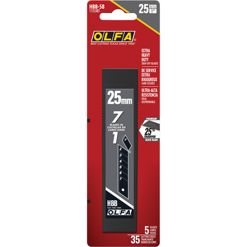 Ultra-Sharp Black Replacement Blades, Snap-Off Style Sécurité Médic