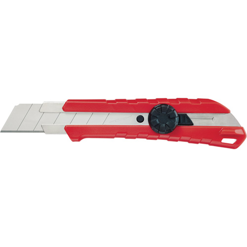 Snap-Off Knife, 25 mm, Carbide, Rubber/Polypropylene Handle Sécurité Médic