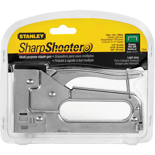 Light-Duty Staple Gun, 5/16"/1/4"/3/8" Staples Sécurité Médic