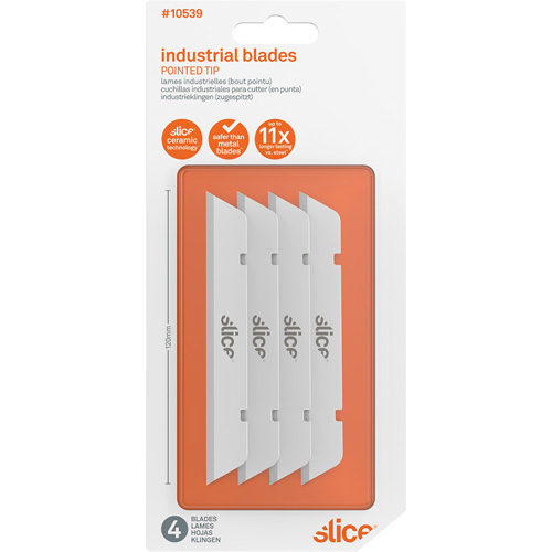Slice Pointed Tip Finger-Friendly Replacement Blade, Single Style Sécurité Médic