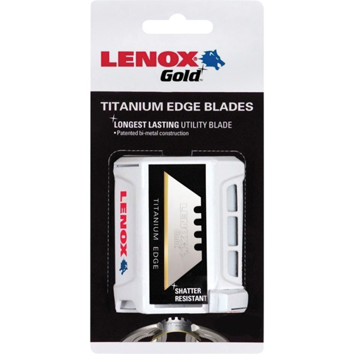 Lenox Gold&reg; Utility Knife Blades, Single Style Sécurité Médic
