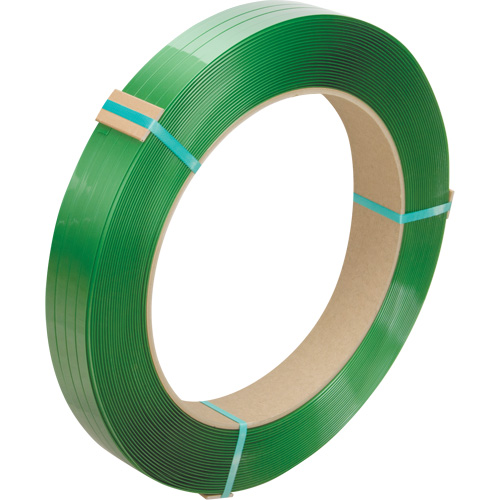 Strapping, Polyester, 1/2" W x 3380' L, Green, Manual Grade Sécurité Médic