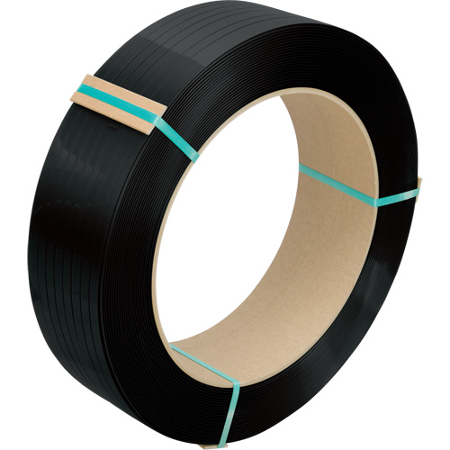 Strapping, Polyester, 1/2" W x 5800' L, Black, Manual Grade Sécurité Médic