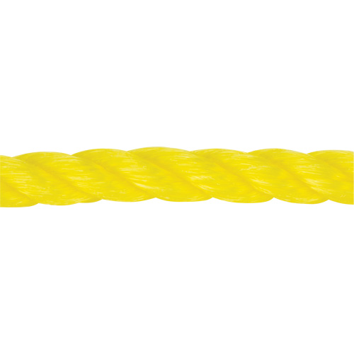 Corde jaune tress&eacute;e 1/2", Polypropyl&egrave;ne, 335' Sécurité Médic