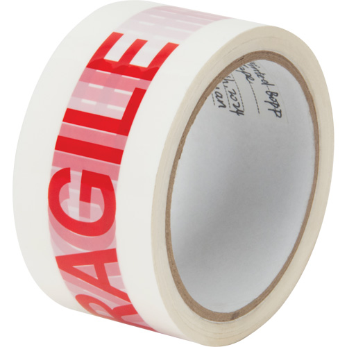 "Fragile" Box Sealing Tape, Hot Melt Adhesive, 2 mils, 48 mm (2") x 100 m (328') Sécurité Médic