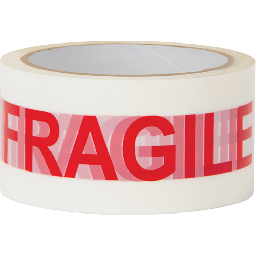 "Fragile" Box Sealing Tape, Hot Melt Adhesive, 2 mils, 48 mm (2") x 100 m (328') Sécurité Médic