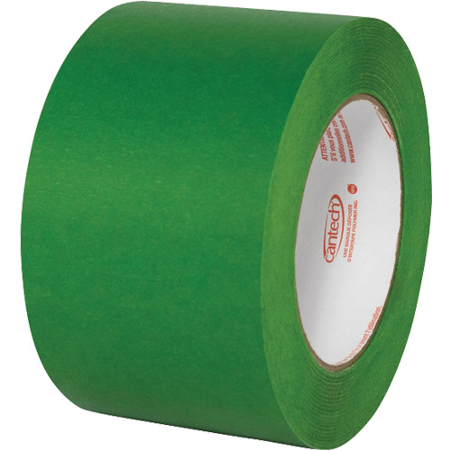 Premium Safe Tack Masking Tape, 72 mm (2-83/100") x 55 m (180.44'), Green Sécurité Médic