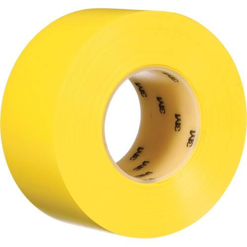 Durable Floor Marking Tape 971, 3" x 108', Vinyl, Yellow Sécurité Médic