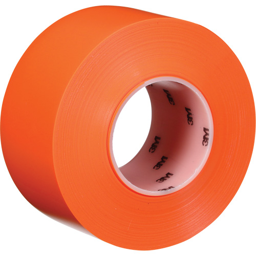 Durable Floor Marking Tape 971, 3" x 108', Vinyl, Orange Sécurité Médic