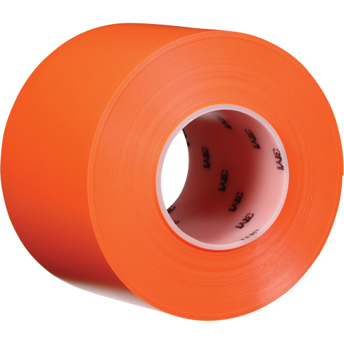 Durable Floor Marking Tape 971, 4" x 108', Vinyl, Orange Sécurité Médic