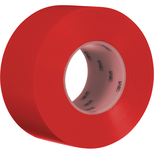 Durable Floor Marking Tape 971, 3" x 108', Vinyl, Red Sécurité Médic
