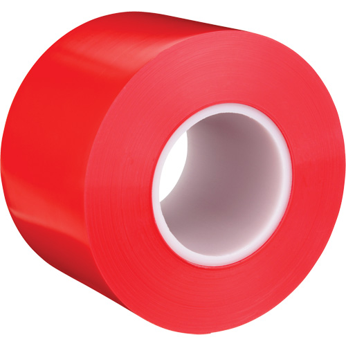 Durable Floor Marking Tape 971, 4" x 108', Vinyl, Red Sécurité Médic