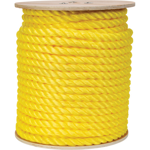 Braided Yellow Rope, Polypropylene, 300' Sécurité Médic