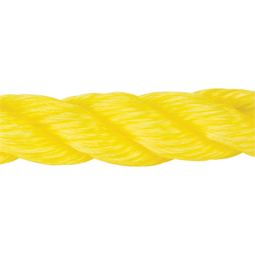 Braided Yellow Rope, Polypropylene, 300' Sécurité Médic
