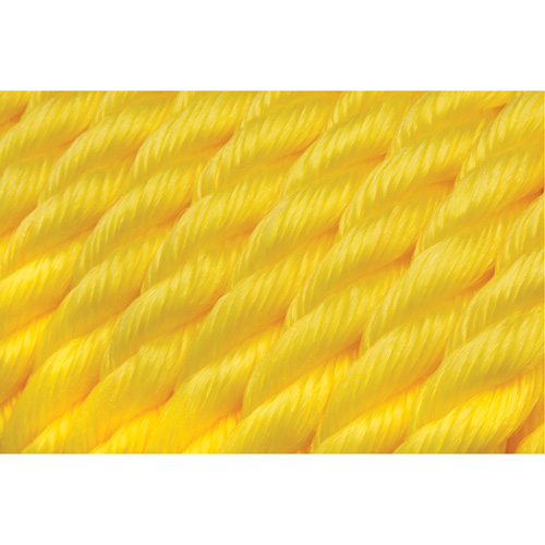 Braided Yellow Rope, Polypropylene, 300' Sécurité Médic