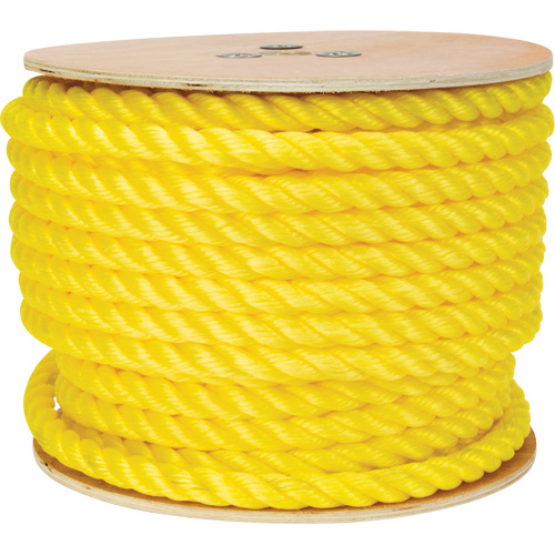 Braided Yellow Rope, Polypropylene, 144' Sécurité Médic