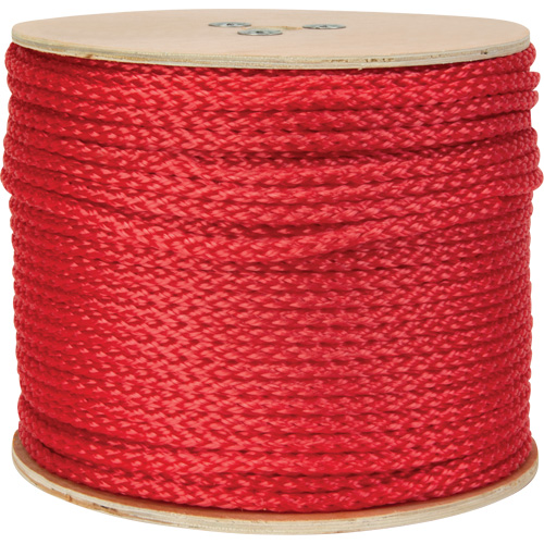 Corde rouge tress&eacute;e, Polypropyl&egrave;ne, 500' Sécurité Médic