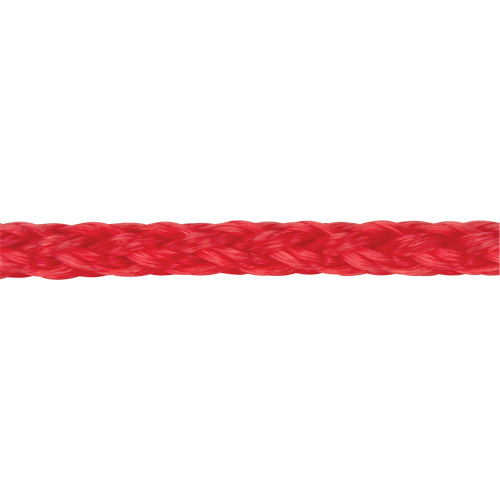 Corde rouge tress&eacute;e, Polypropyl&egrave;ne, 500' Sécurité Médic