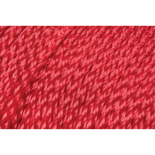 Corde rouge tress&eacute;e, Polypropyl&egrave;ne, 500' Sécurité Médic
