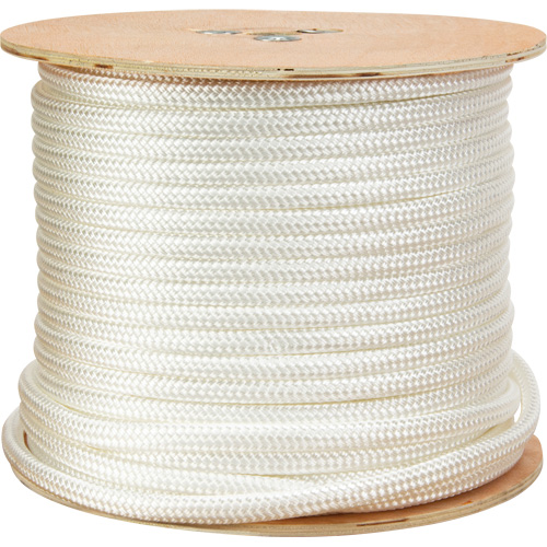 Braided White Rope, Nylon, 250' Sécurité Médic