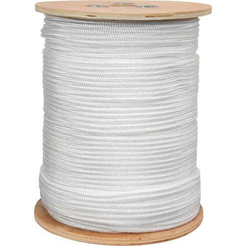 Braided White Rope, Nylon, 250' Sécurité Médic