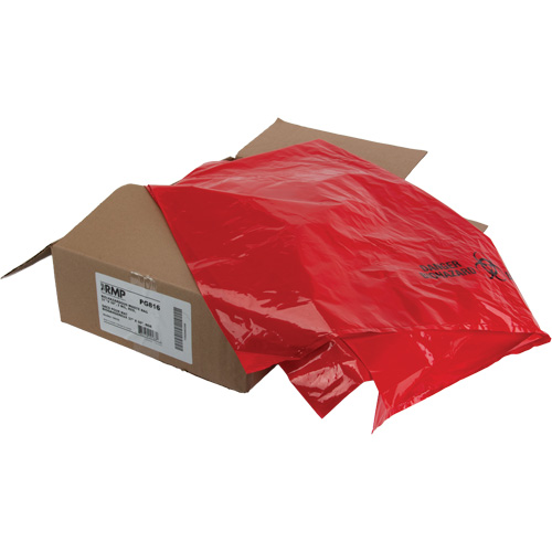 Sacs &agrave; d&eacute;chets, Biorisque, 50" lo x 37" la, 2 mils Sécurité Médic