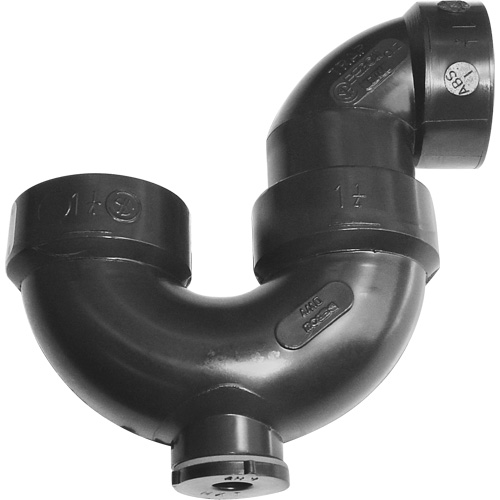 Solvent-Cement Joint P-Trap with Cleanout Sécurité Médic