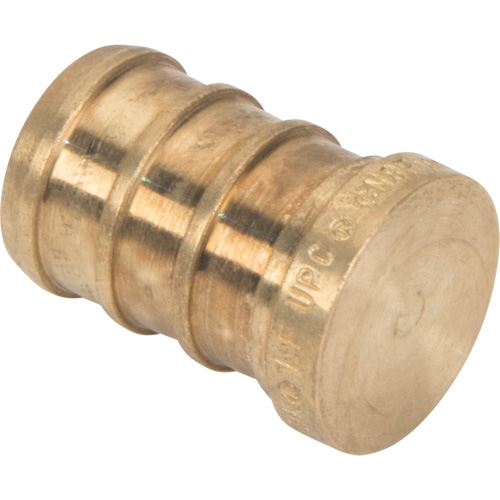 Capuchon de tuyau sans plomb, Tuyau, 1/2" dia., Laiton Sécurité Médic