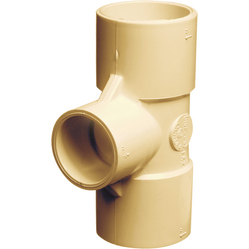 Flowguard Gold&reg; Tee Fitting, Reducing, CPVC, 1" x 1" x 3/4" Sécurité Médic
