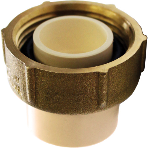 Adaptateur pour boîtier de compteur d'eau, 3/4" x 1" dia., PVC-C Sécurité Médic