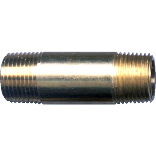 Long Pipe Nipple, Brass, 1/4", NPT x NPT Sécurité Médic
