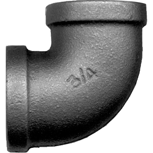 Coude femelle 90° pour tuyau, FPT, Acier, 1-1/2" Sécurité Médic