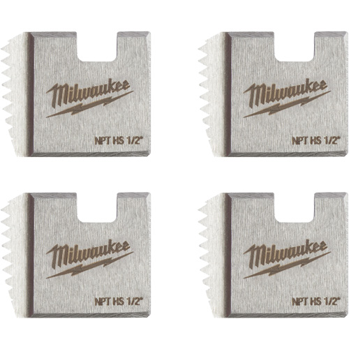 Matrices de tuyauterie portables NPT, Pour tuyau de 1/2", Alliage/Acier rapide Sécurité Médic
