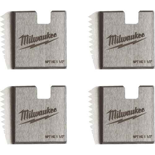 Matrices de tuyauterie portables NPT, Pour tuyau de 1-1/2", Acier rapide Sécurité Médic