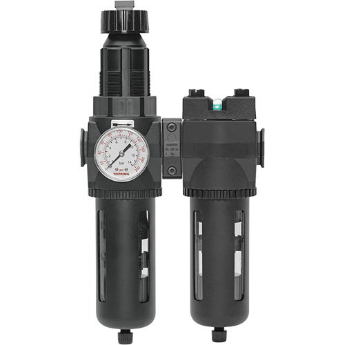 Filtre/r&eacute;gulateur + filtre coalescent drain manuel avec bol standard Modulair 400, 1/4" NPT, 150 psi, Capacit&eacute; de 9,1 oz liq. Sécurité Médic