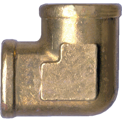 Forged 90° Elbow Pipe Fitting, FPT, Brass, 3/4" Sécurité Médic