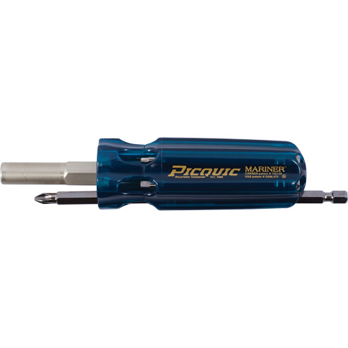 The Mariner Multibit Screwdriver, 6" L, Plastic Handle Sécurité Médic