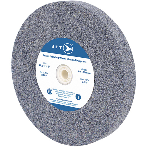 A810M General Purpose Bench Grinding Wheel, 8" x 1", 1" Arbor Sécurité Médic