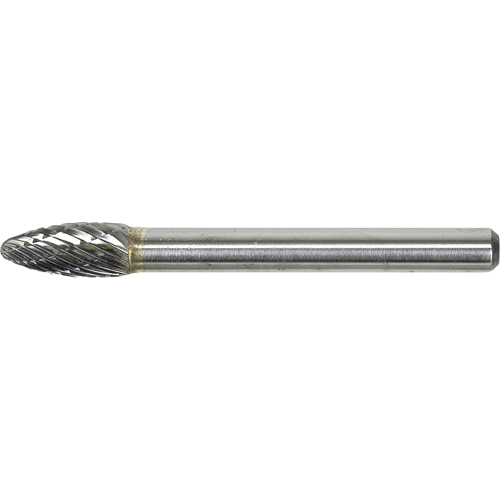 Solid Carbide Burr, SH-1, 1/4" Dia., 1/4" Shank, 5/8" Depth of Cut Sécurité Médic