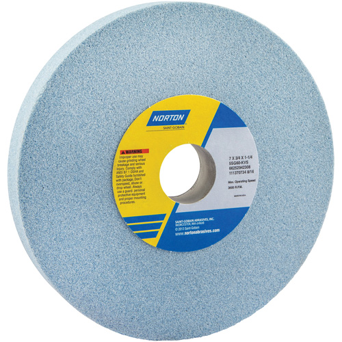 Tool Room Wheel, Type 01, Ceramic Alumina, 7" x 3/4" Sécurité Médic