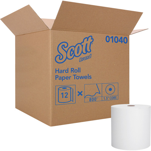 Scott&reg; Essential Hard Roll Towels, 1 Ply, Standard, 800' L Sécurité Médic