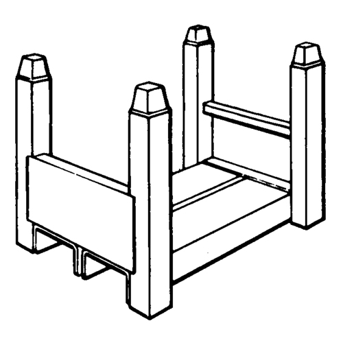 Supports empilables mobiles, 15" la x 22" p, Capacit&eacute; de 5600 lb Sécurité Médic