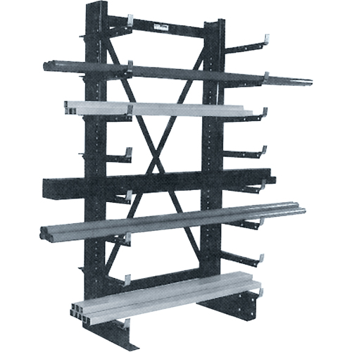 Single-sided Minitree&reg; Cantilever Rack, 36" W x 76-3/16" H Sécurité Médic