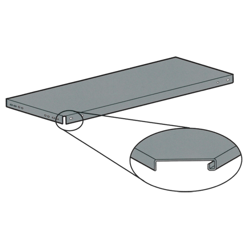 Slotted Angle Shelving - Shelves, Galvanized Steel, 48" W x 18" D Sécurité Médic