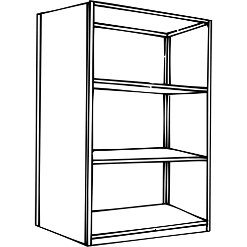 Interlok Shelving Unit, Steel, Boltless, 800 lbs. Capacity, 36" W x 76" H x 24" D Sécurité Médic
