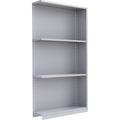 &eacute;l&eacute;ment de rayonnage Interlok, Acier, Sans boulons, Capacit&eacute; 450 lb, 48" la x 88" h x 24" p Sécurité Médic
